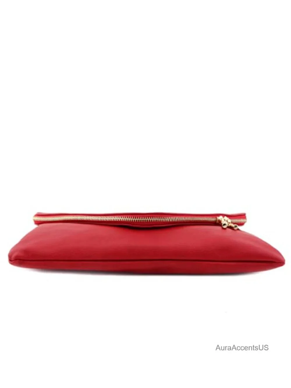 XL Faux Leather Envelope Clutch Evening Bag with Detachable Chain Strap